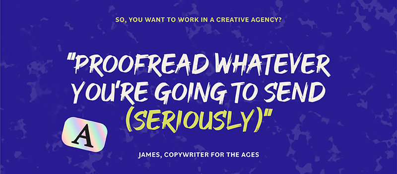 Proofread whatever you're going to send (seriously)