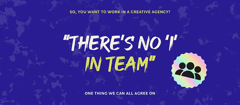 There's no 'I' in team