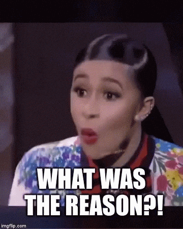 What was the reason Cardi B gif.