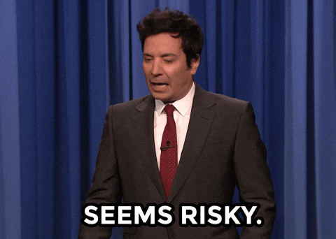 Seems risky, Jimmy Fallon gif.