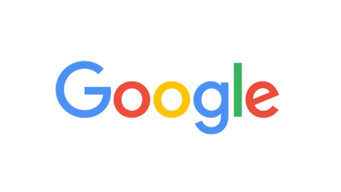 Google logo animated turning into dots